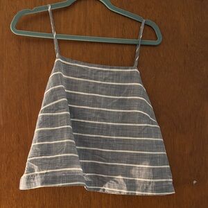 Universal Thread Blue and White Striped Skirt